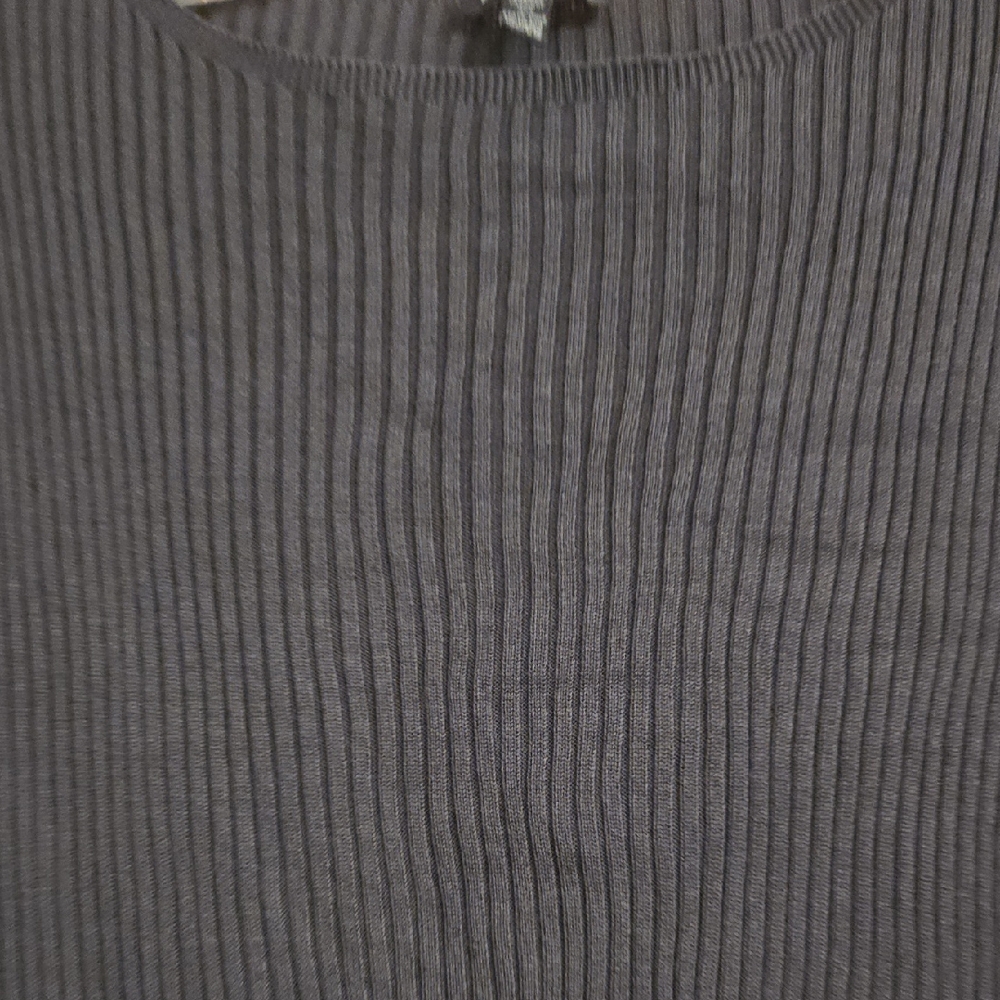 Eileen Fisher Ribbed Tunic Dark Gray. Tencel. Never Worn